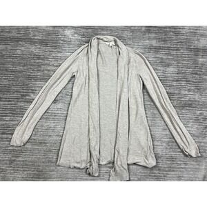 Cyrus Sweater Womens Large Beige Long Sleeve Open Front‎ Cardigan Duster Viscose